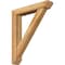 Ekena Millwork Traditional Slat Rough Sawn Bracket w/ Offset Brace, Western Red Cedar, 6"W x 32"D x 38"H BKT0604X32X38TRA06RWR - alternate 1